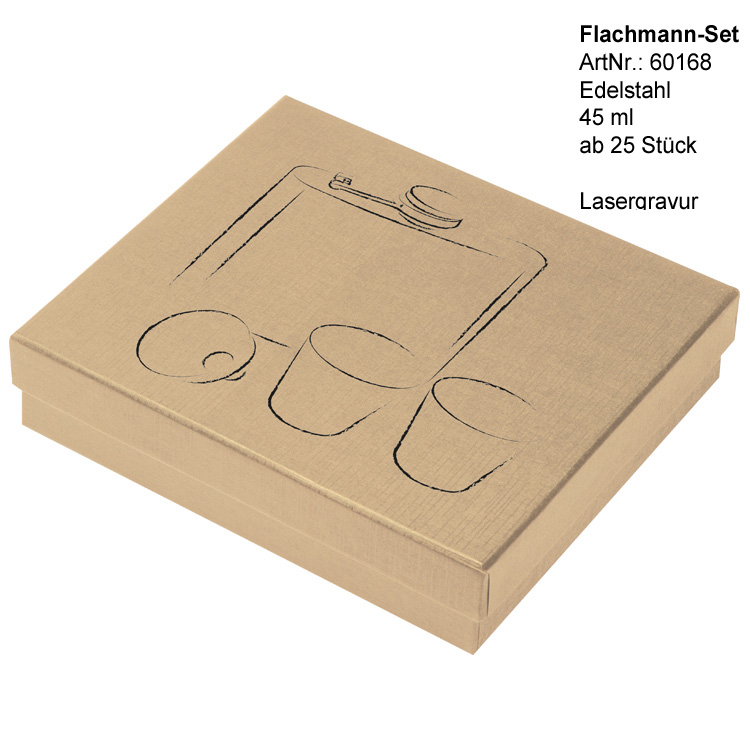 Flachmann Set Verpackung